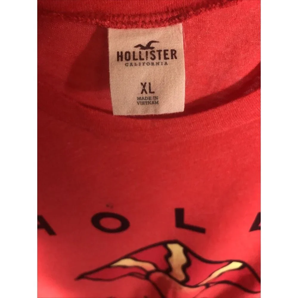 Hollister Men’s T-Shirt Extra Large Orange - Picture 10 of 10